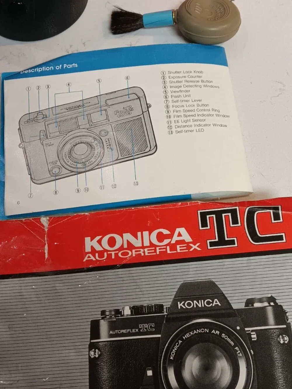 Vintage 35mm Konica / Yashica Camera's W/ Bag & Accessories